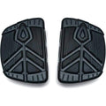 Spear Style Mini Floorboards Black w/o Adapters by Kuryakyn
