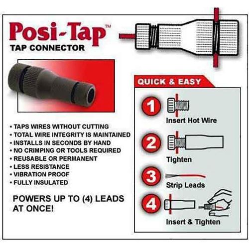 Posi-Tap MINI 24-26 ga PTA-2426 Wire Connectors