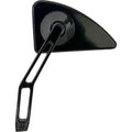 Mini Tear Drop Mirror V2 Black Cut Stem Left by Pro One