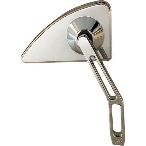 Western Powersports Perch Mount Mirrors Mini Tear Drop Mirror V2 Chrome Cut Stem Right by Pro One 102130