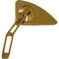 Mini Tear Drop Mirror V2 Gold Cut Stem Left by Pro One
