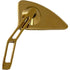 Western Powersports Perch Mount Mirrors Mini Tear Drop Mirror V2 Gold Cut Stem Left by Pro One 102120TIN