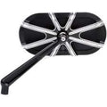 Mirror Black 10 Gauge Style Left Side by Arlen Ness