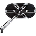 Mirror Black Deep Cut Caged Style Left Side by Arlen Ness