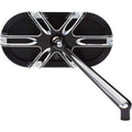 Mirror Black Deep Cut Caged Style Right Side by Arlen Ness
