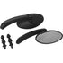 Mirrors Black Oval Black by Harddrive 18-243 Perch Mount Mirrors