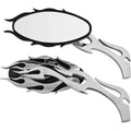 Mirrors Flame W/Flame Stem Black/Chrome by Harddrive