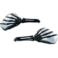 Mirrors Skeleton Hand Black/Chrome by Kuryakyn