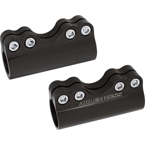 Arlen Ness Handlebar Accessory Modular Black Adjustable Handlebar Clamps for 1 1/4" Bars by Arlen Ness 08-052
