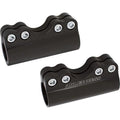 Modular Black Adjustable Handlebar Clamps for 1 1/4" Bars by Arlen Ness
