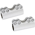 Modular Chrome Adjustable Handlebar Clamps for 1" Bars by Arlen Ness