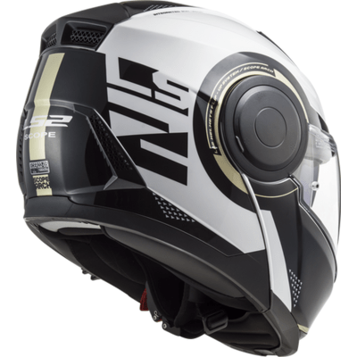 LS2 USA Modular Helmet Modular Helmet Arch - Gloss Black / Titanium - Horizon by LS2