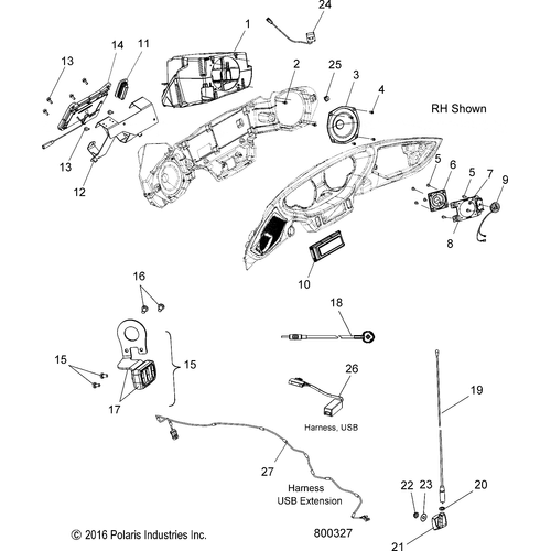 Mount, Radio by Polaris 5258585 OEM Hardware