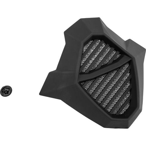 MOUTH VENT MATTE BLACK W/SCREW MX-46/46Y by GMAX G046801 Helmet Accessory