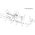 Muffler, Rear, Chrome [North America] by Polaris