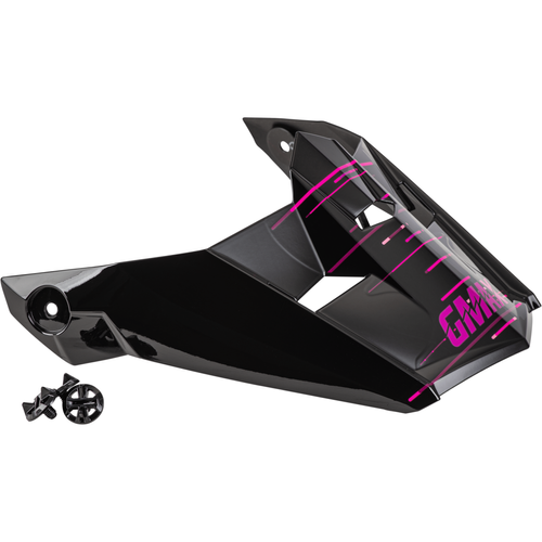 Western Powersports Drop Ship Helmet Shield XS/MD / Matte Black/Pink MX-46 Frequency Off-Road Visor by GMAX G0463173