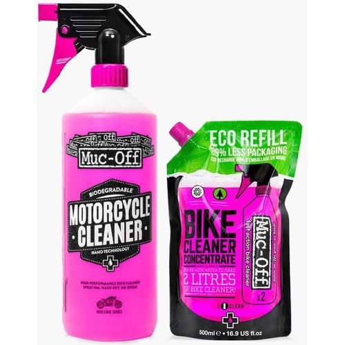 Parts Unlimited Washing Nano Tech Motorcycle Cleaner 1L + 500ml Concentrate Refill by Muc-Off MOG004US