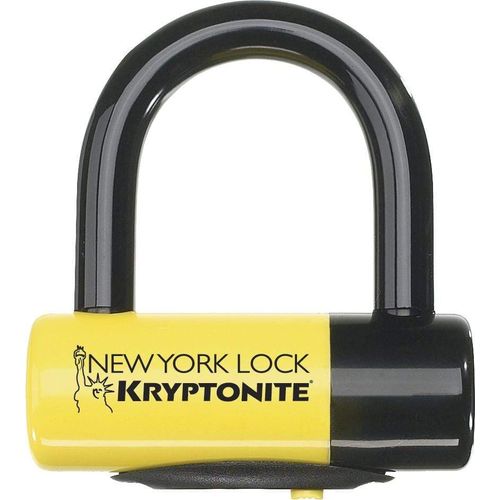 Western Powersports Disc Lock New York Disc Lock (Black/Yellow) by Kryptonite 998457
