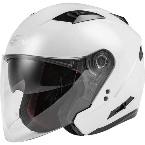 Western Powersports Drop Ship Open Face 3/4 Helmet XS / Pearl White OF-77 Open-Face Helmet by Gmax O1770083