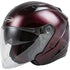 Western Powersports Drop Ship Open Face 3/4 Helmet XS / Wine Red OF-77 Open-Face Helmet by Gmax O1770103