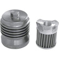 Reusable Oil Filter Raw Aluminum Finish by PC Racing