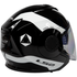 LS2 USA Open Face 3/4 Helmet Open Face Helmet Rave - Gloss Black/White Glow - Verso by LS2