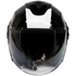 LS2 USA Open Face 3/4 Helmet Open Face Helmet Rave - Gloss Black/White Glow - Verso by LS2