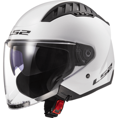 LS2 USA Open Face Helmet Open Face Helmet Solid - Gloss White - Copter by LS2