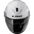 LS2 USA Open Face 3/4 Helmet Open Face Helmet Solid - Gloss White - Verso by LS2
