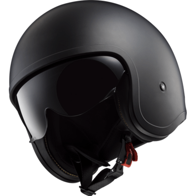 LS2 USA Open Face 3/4 Helmet Open Face Helmet Solid - Matte Black - Spitfire by LS2