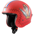 LS2 USA Open Face 3/4 Helmet Open Face Helmet Spark - Matte Primer Red - Spitfire by LS2