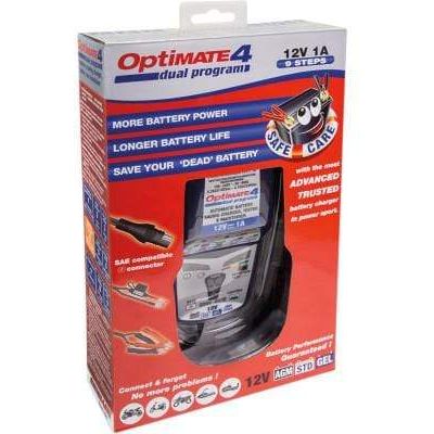 Parts Unlimited Battery Accessory Optimate 4 Dual Program Battery Charger by Tecmate TM341