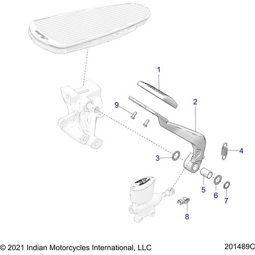 Brake Lever Pad by Polaris 5414705 Brake Lever Pad