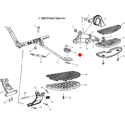 Pad, Side Stand by Polaris 5411745 Kickstand Repair