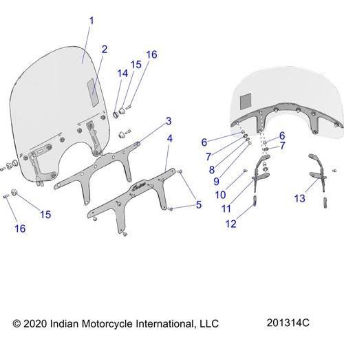Pad-Windshield Rubber by Polaris 5815001 Windshield Hardware