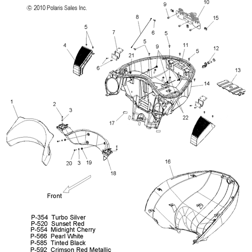 Panel, Base, Trunk by Polaris 5437444-592 Trunk Panel