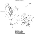 Panel, Cover, Airbox by Polaris 5436418-292 Airbox Cover
