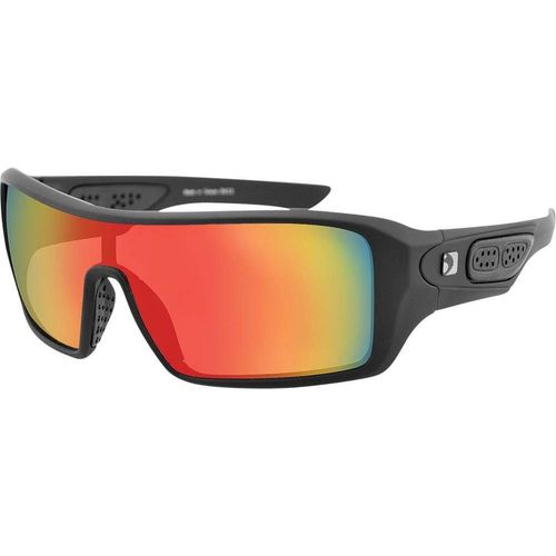 Western Powersports Sunglasses Paragon Sunglasses Matte Black W/Red Mirror Lens by Bobster EPAR001