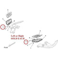Passenger Floorboard LH Chrome by Polaris 5137338-156 Floorboards