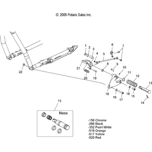 Pedal, Shift by Polaris 5134682-266 Shifter Lever