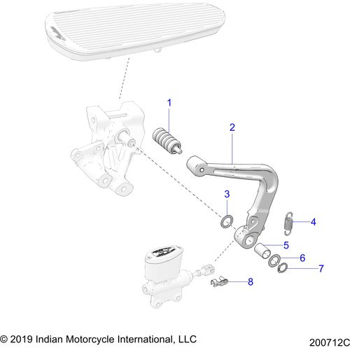 Pin-Clevis Clip Din by Polaris 7082503 OEM Clip