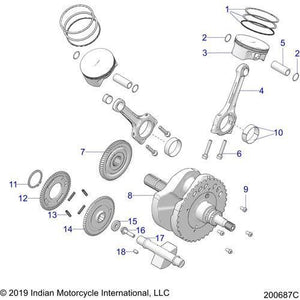 Pin-Piston 23Mm by Polaris 3022802 OEM Hardware