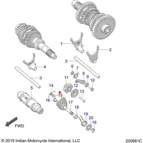 Pin-Ratchet Plate Stepped by Polaris 5139947 OEM Hardware