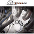 Parts Unlimited Handlebar Risers Pivoting Handlebar Bar Risers +3 inches Machine Finish by Rox Speed FX 4R-P3RX-M