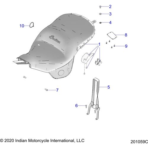 Pl-Wire Cover Seat Tour Htd by Polaris 5815292 Body Panels / Extensions