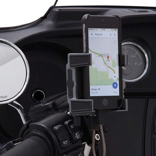 Premium Smartphone GPS Holder With Charger Black by Ciro