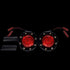 Parts Unlimited Drop Ship Turn Signal Black / Red ProBeam Bullet Ringz Rear Led Turn Signals by Custom Dynamics PB-BR-RR-IND-BR