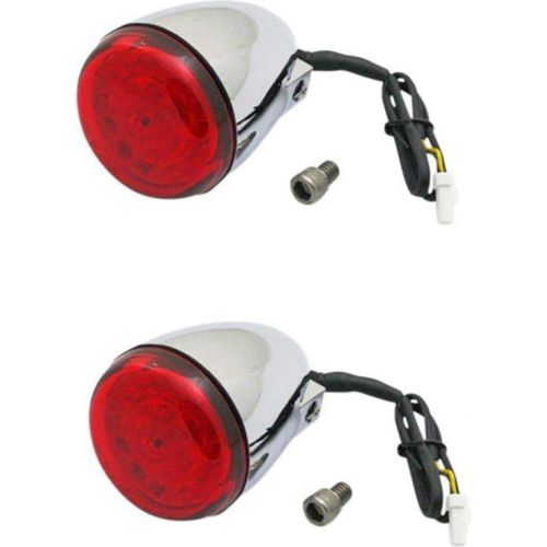 Parts Unlimited Drop Ship Turn Signal ProBEAM Red/Red Ringz Chrome by Custom Dynamics PB-IND-RTS-R-C