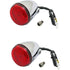 Parts Unlimited Drop Ship Turn Signal ProBEAM Red/Red Ringz Chrome by Custom Dynamics PB-IND-RTS-R-C