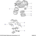 Rail-Fuel V-Twin 4-Bar by Polaris 2522168 Fuel Hose / Line